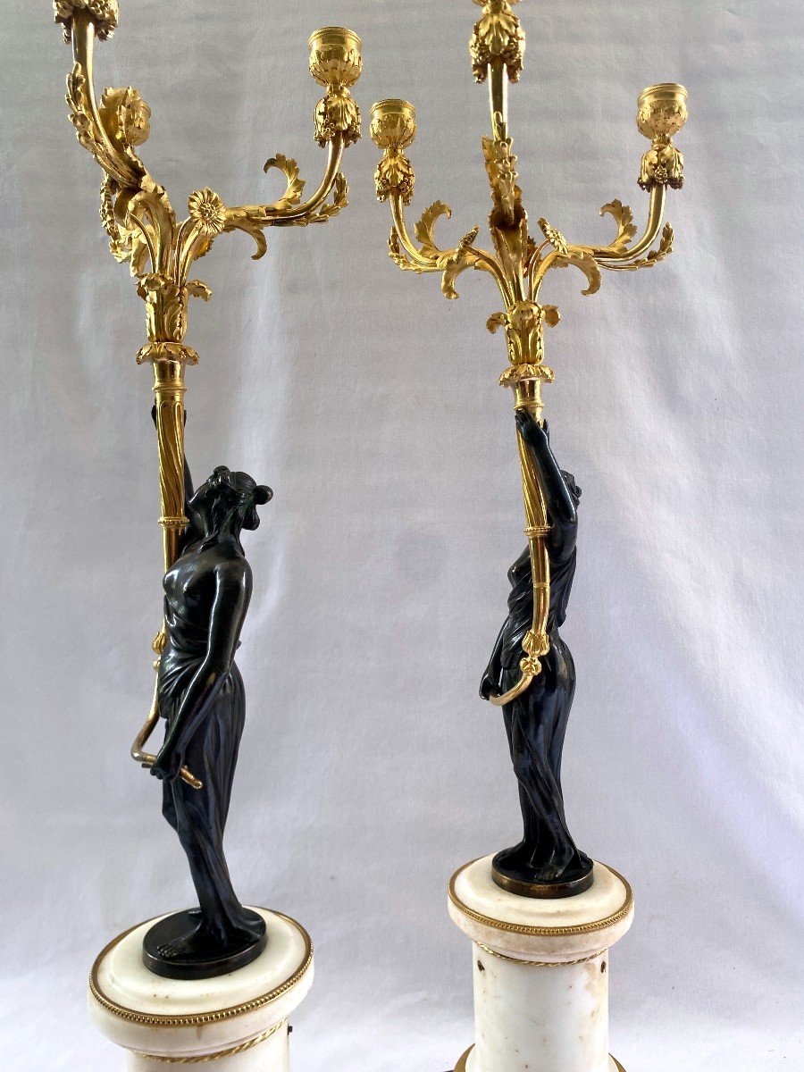 Large Pair Of Louis XVI Candelabra-photo-4