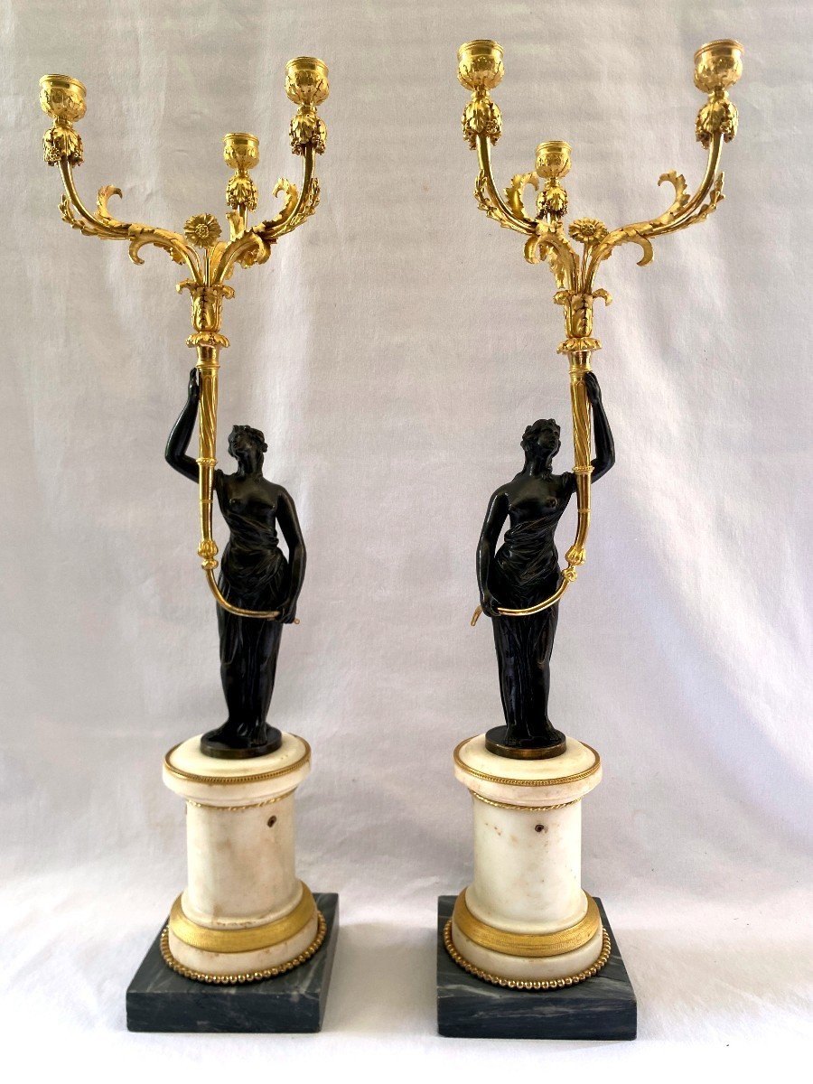 Large Pair Of Louis XVI Candelabra