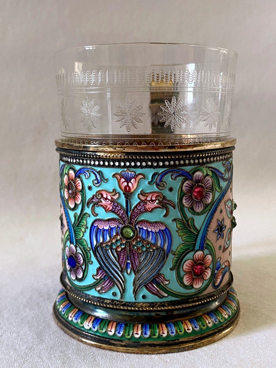 Fabergé Silver Vermeil And Enamel