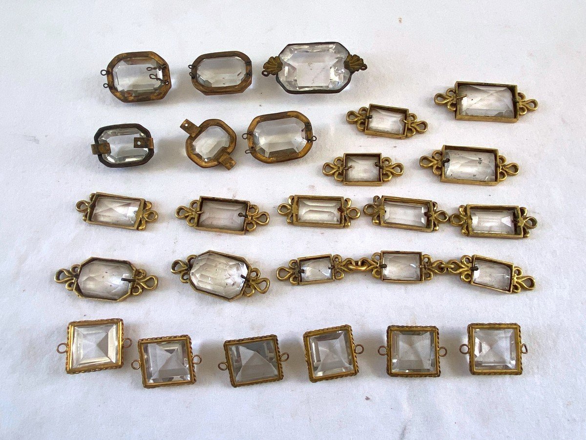 Cristal De Roche Lot De Cabochons De Lustre-photo-4