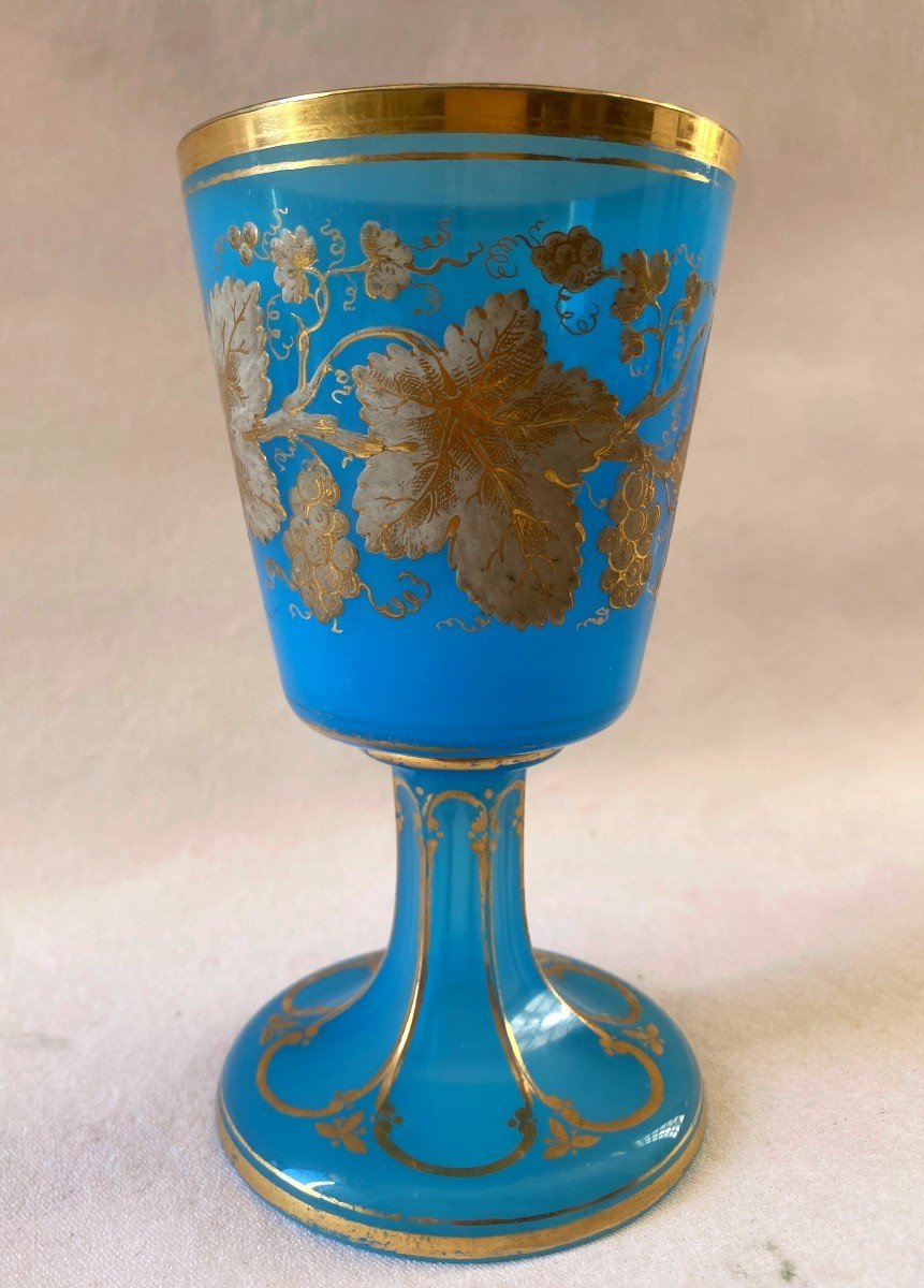 Verre En Opaline Et Or Charles X-photo-2