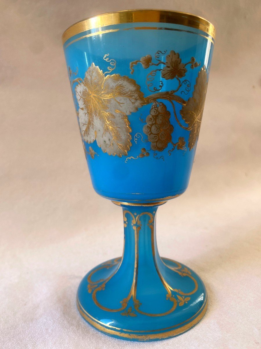 Verre En Opaline Et Or Charles X-photo-4