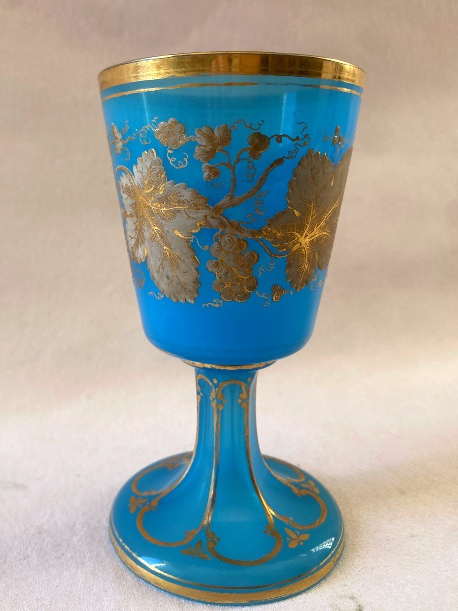 Verre En Opaline Et Or Charles X