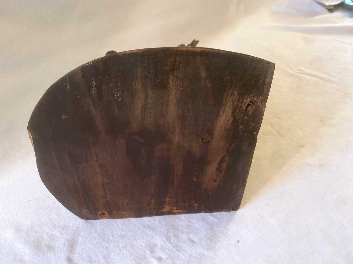 Black Forest Carved Wood Shelf-photo-2