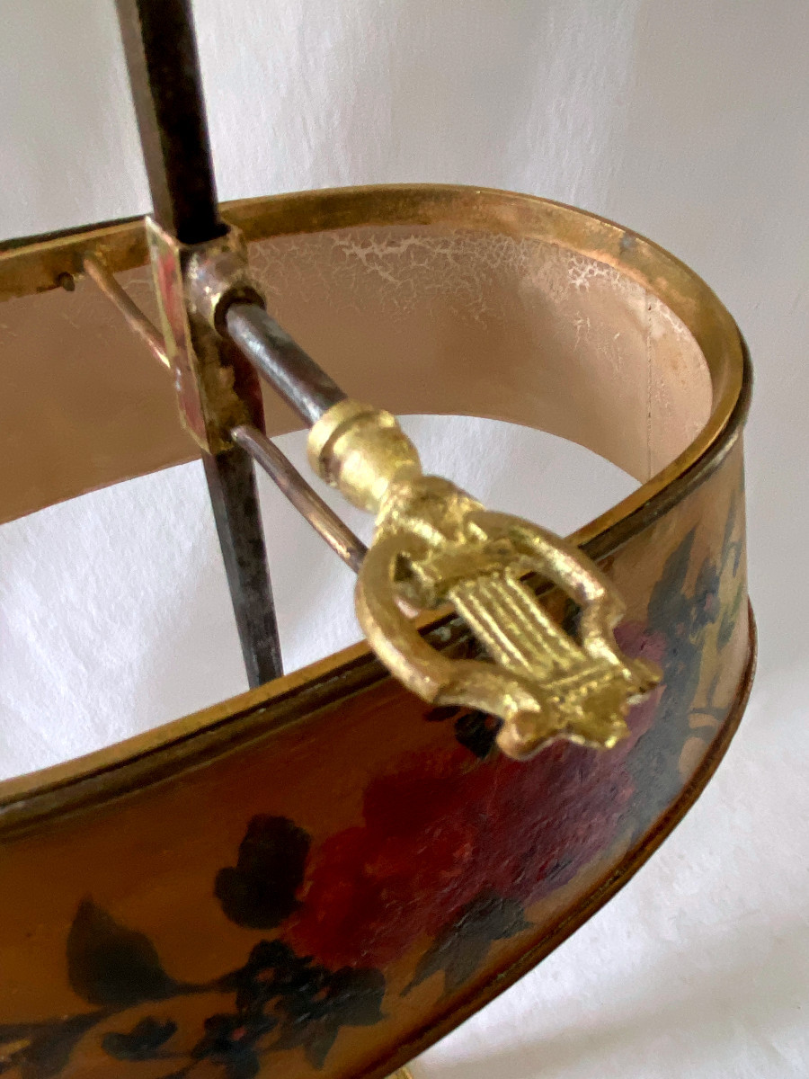 Lampe Bouillotte Louis XVI En Bronze Doré-photo-5