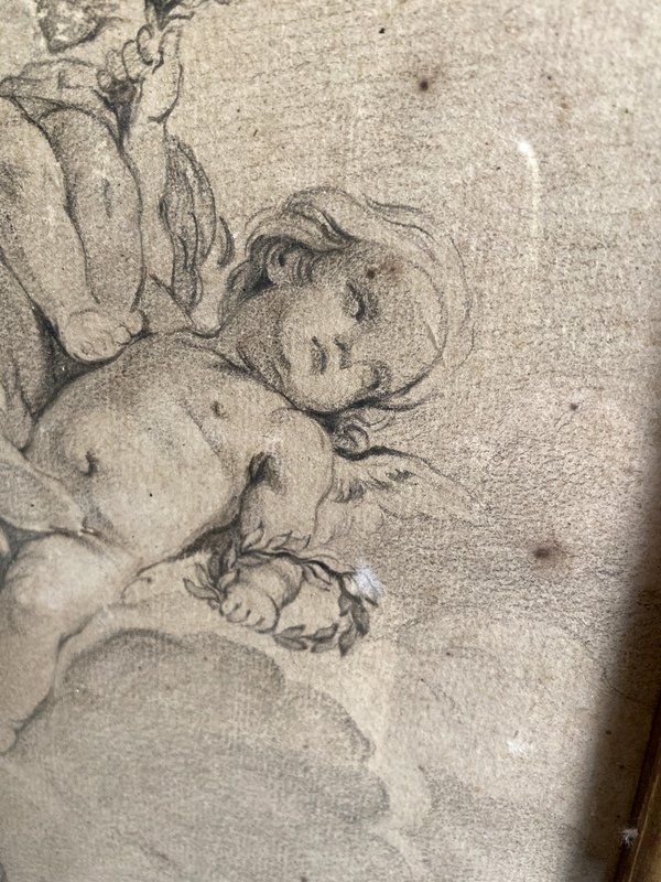 Dessin Au Crayon De Minerve d'Après Francois Boucher-photo-4