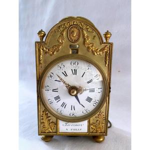 Louis XVI Officer's Clock With Calendar 