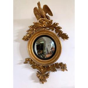Witch Mirror In Golden Wood