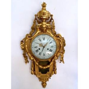 Osmond Large Louis XVI Cartel In Gilt Bronze