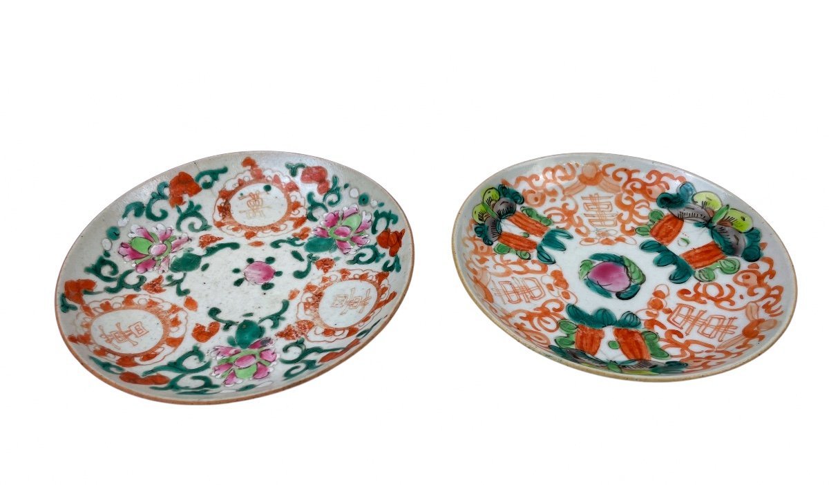 Deux Assiettes En Porcelaines Chine XVIII ème-photo-2