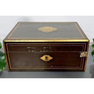 Black Lacquered Travel Box By Jean Pierre Tahan (1813-1892)