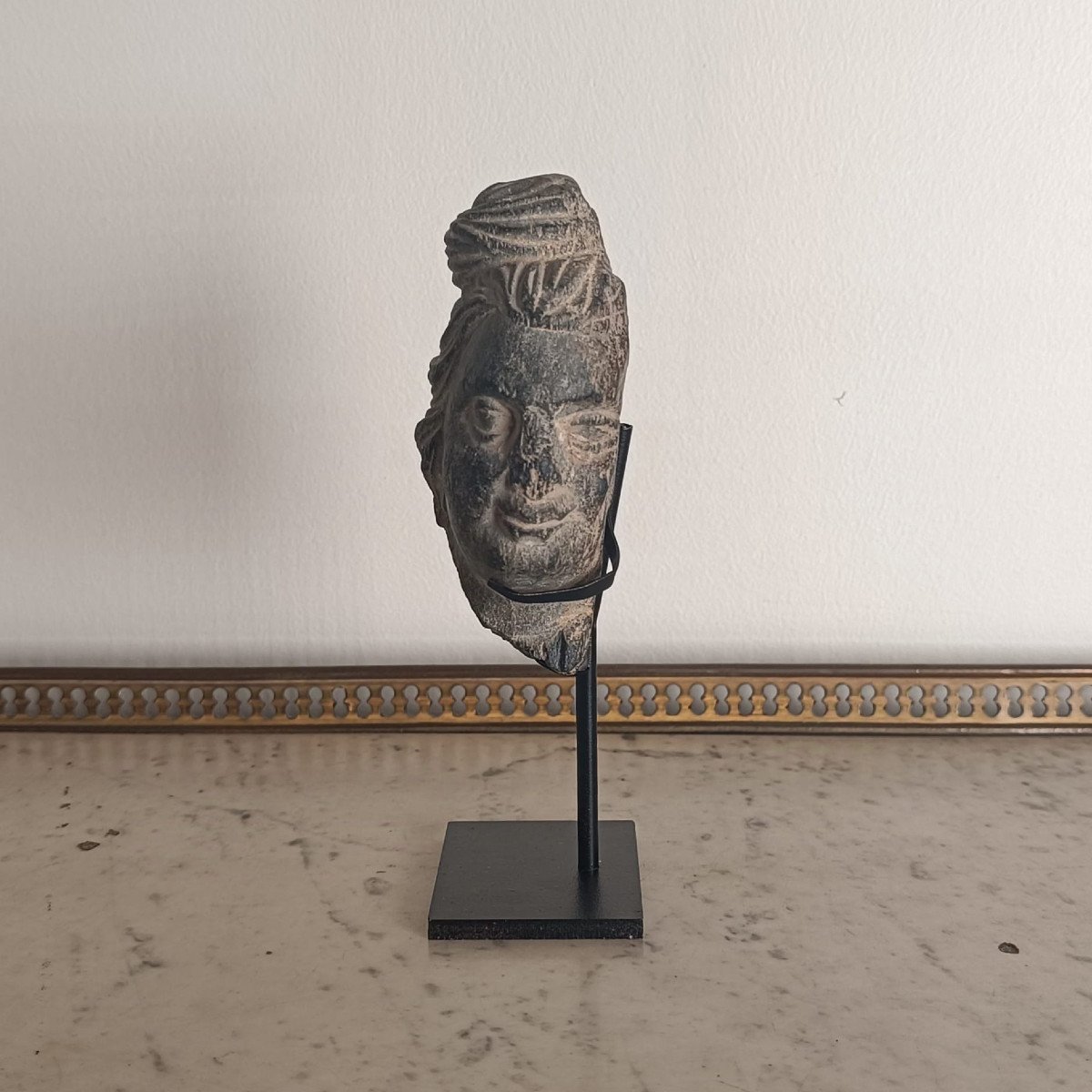 Art gréco-bouddhique du Gandhara, tête de Bodhisattva, Ier siècle BC-IVeme AD-photo-3