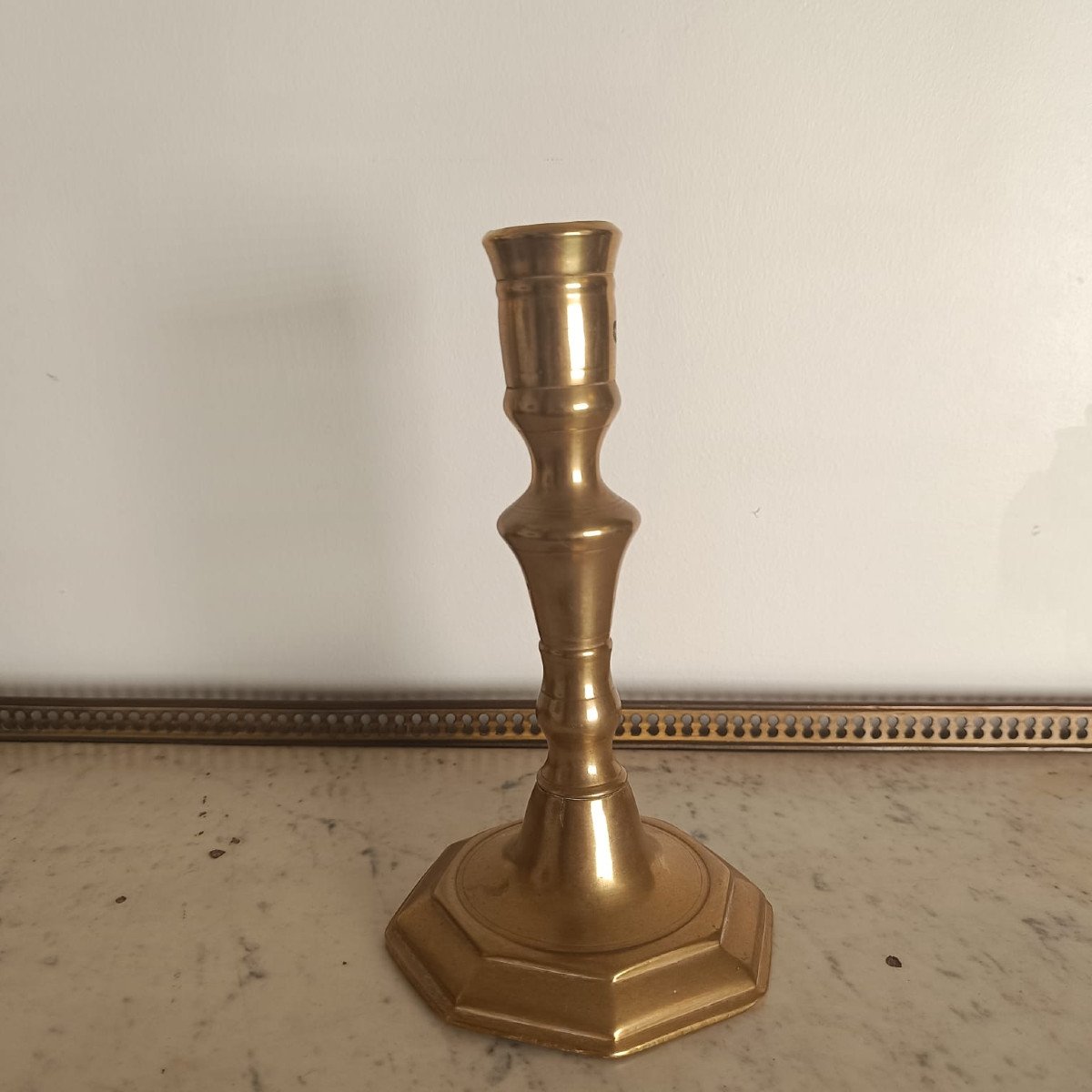 Louis XIV Period Candlestick Or Torch, Bronze-photo-2