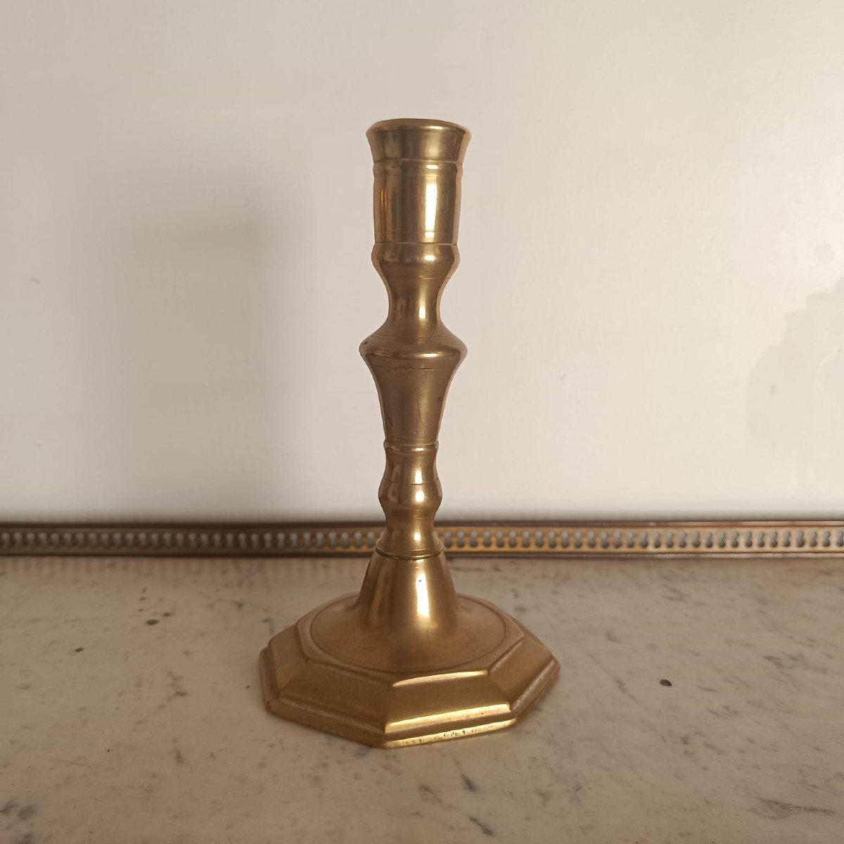 Louis XIV Period Candlestick Or Torch, Bronze-photo-2