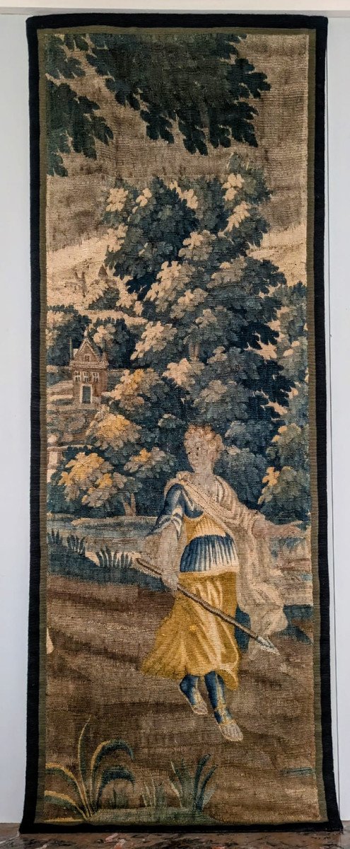 Aubusson, Fragment De Tapisserie à Décor De Guerrier, XVIIème