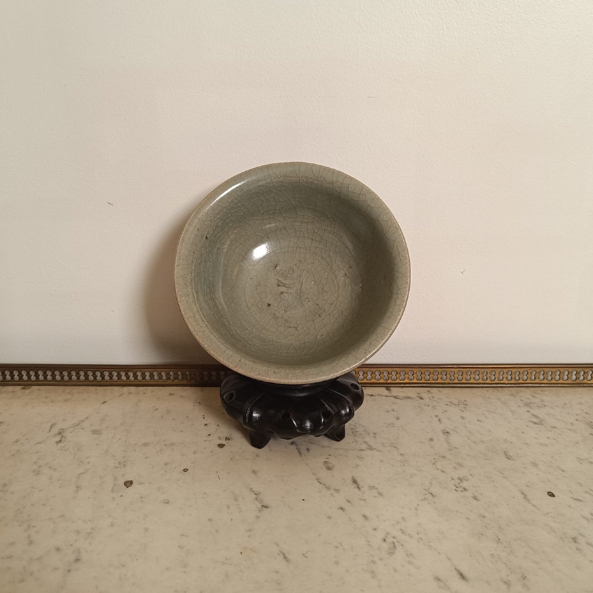 China, Ming Dynasty, Longquan Kilns, Rare Export Celadon Bowl-photo-2