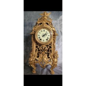 Imposing Louis XV Gilt Bronze Clock