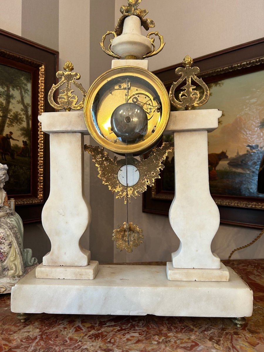 Pendule Portique Louis XVI -photo-2