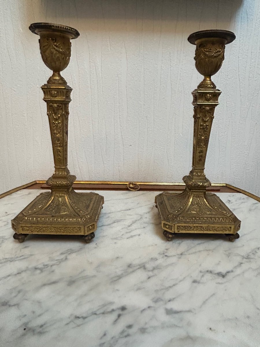 Pair Of Louis XVI Style Candlesticks