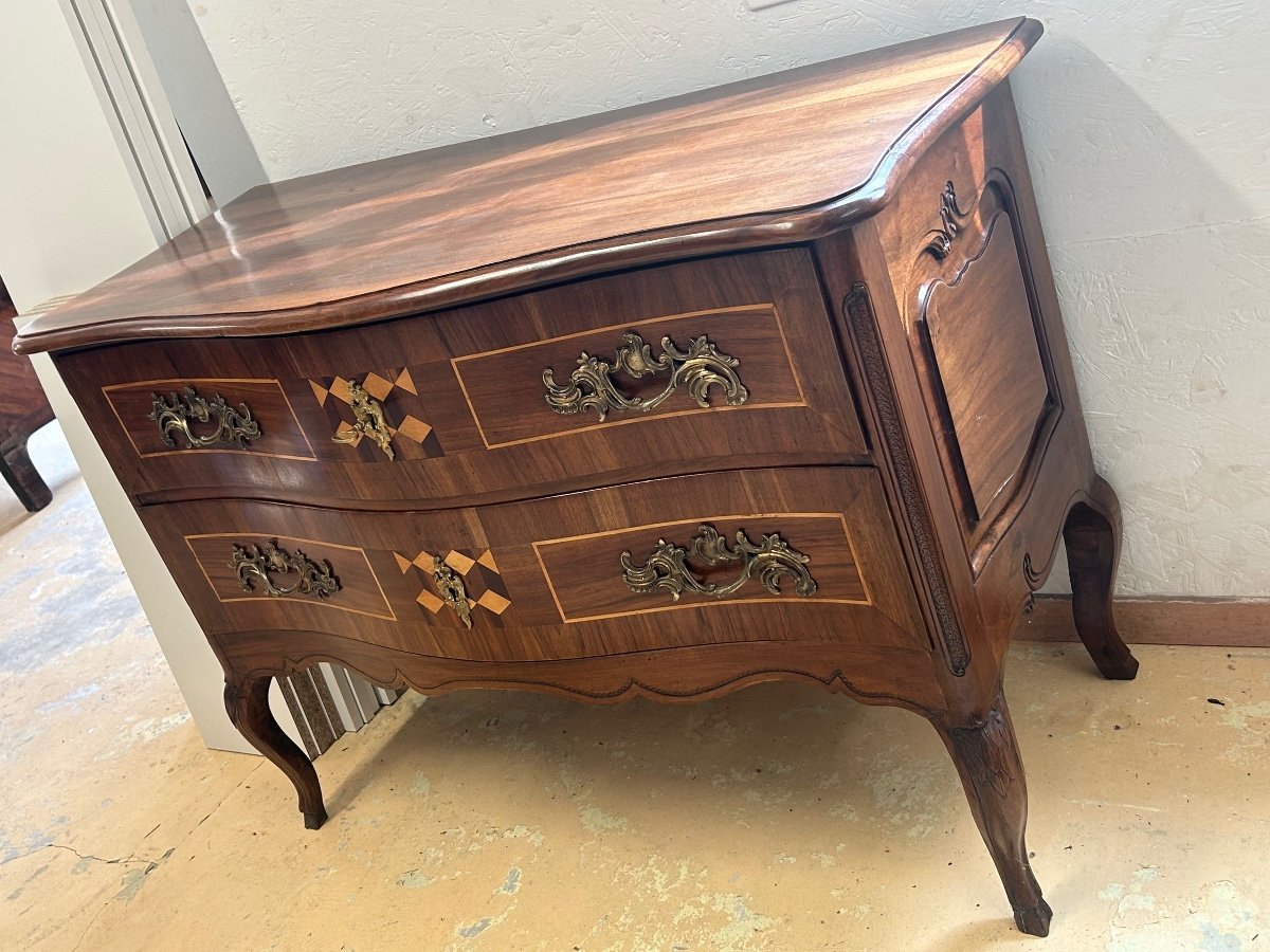 Louis XV Sauteuse Chest Of Drawers -photo-3