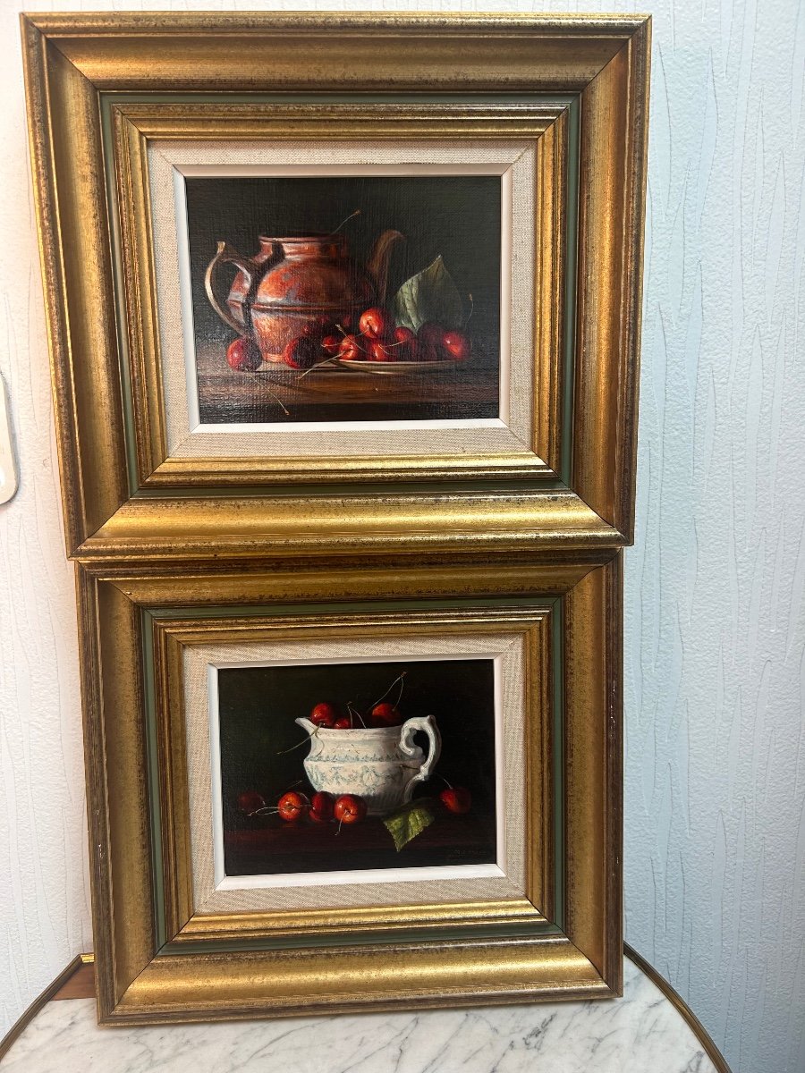 Pair Of Paintings By The Painter Jerzy Moscicki