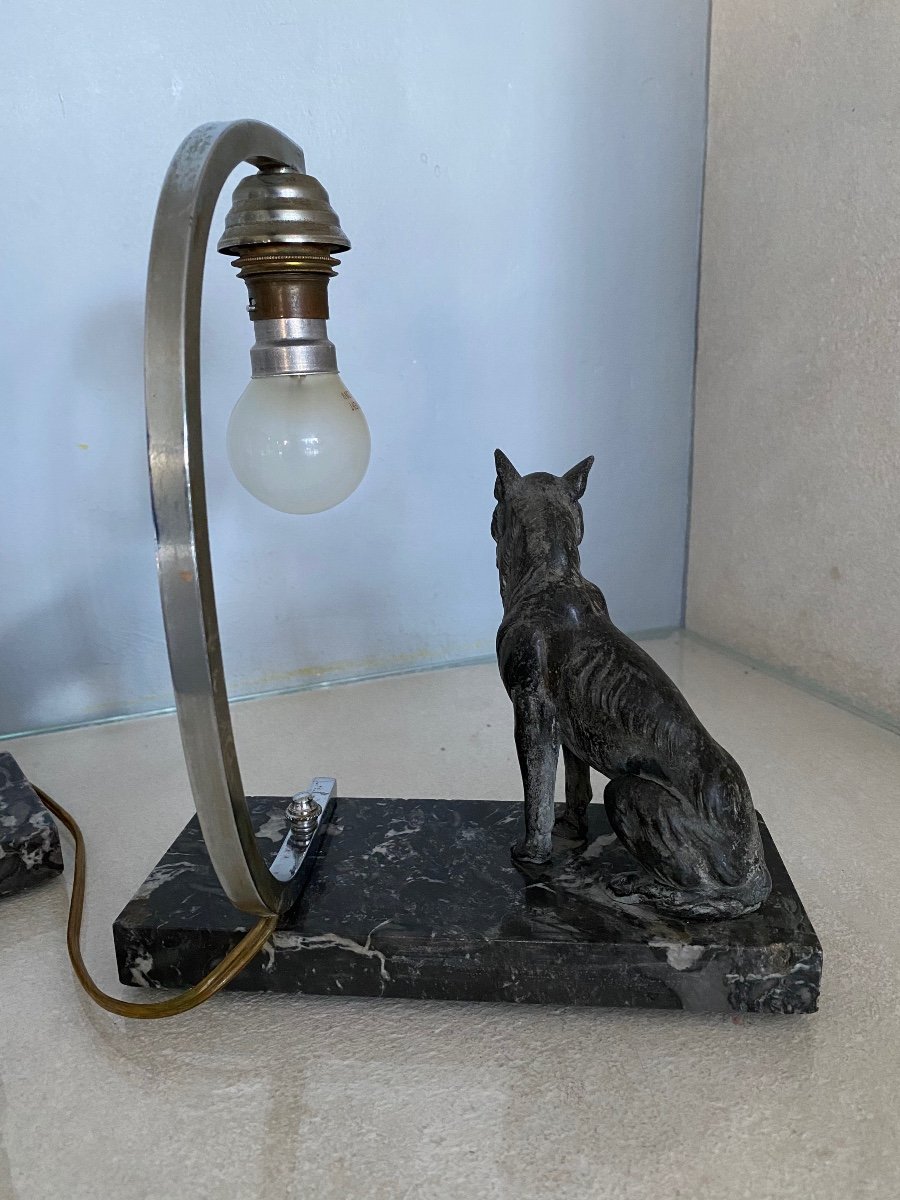 Paire De Lampes Chien-photo-1