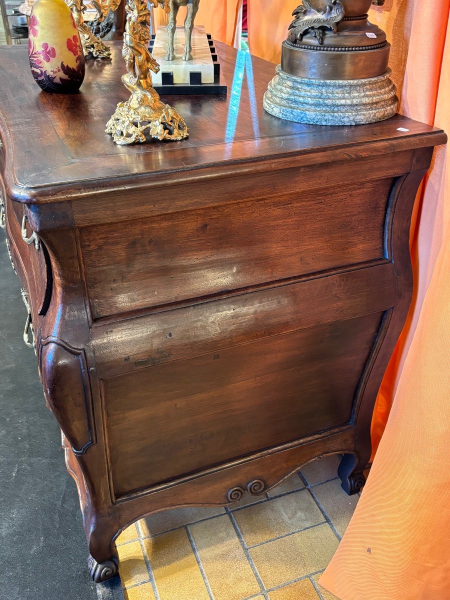 Commode époque Louis XV Noyer -photo-4