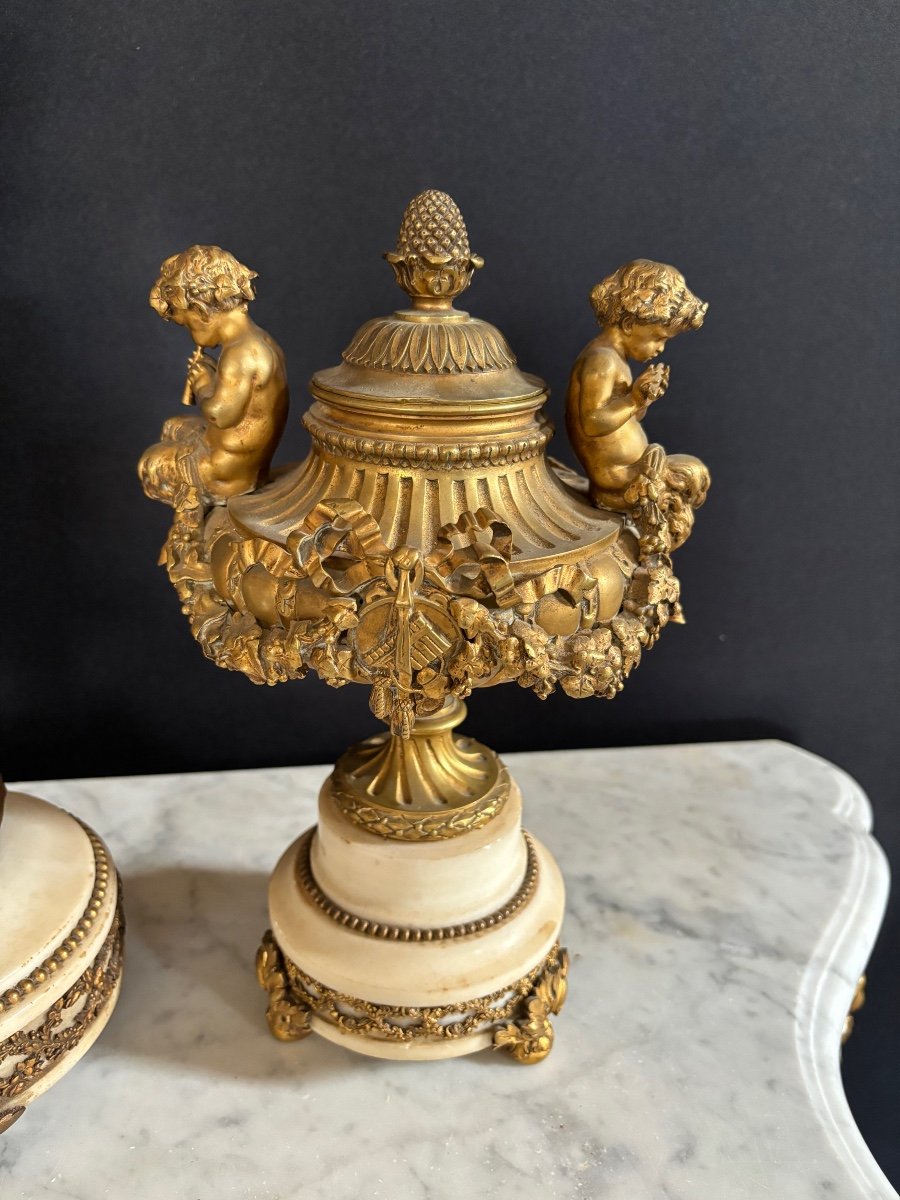 Gilt Bronze Trim Napoleon 3 Period-photo-3