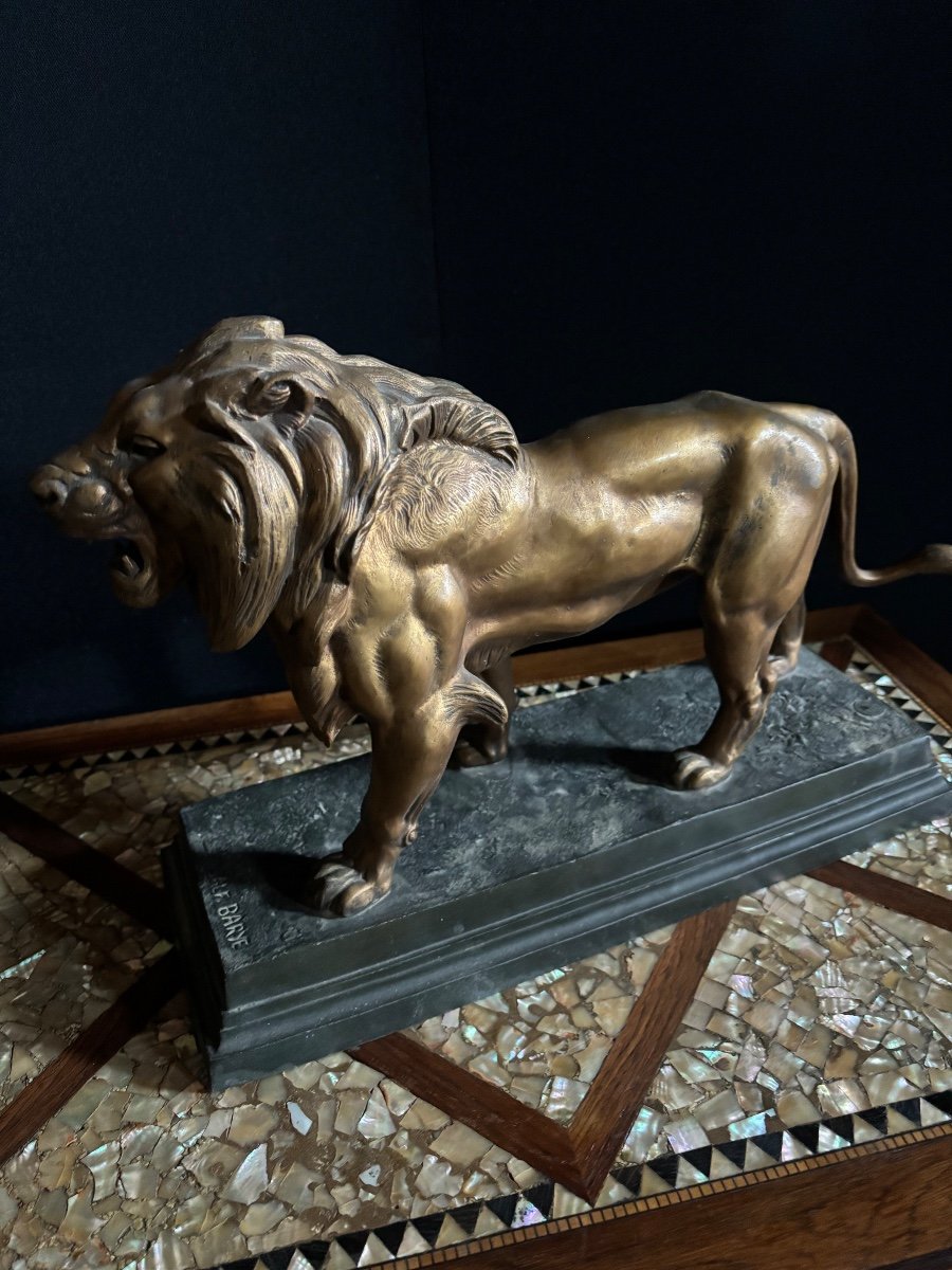 Barye Lion Sculpture-photo-4