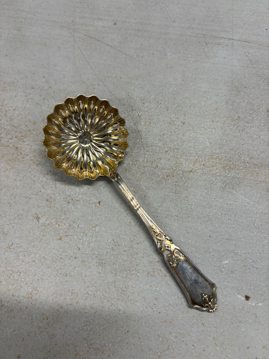 Sterling Silver Vermeil Sprinkler Spoon 