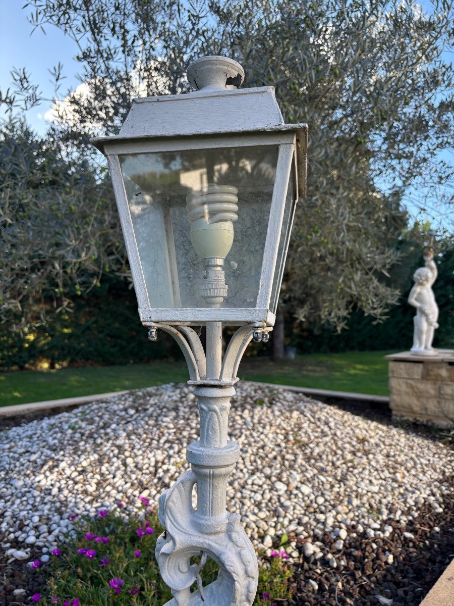 Lampadaire De Jardin En Fonte -photo-3