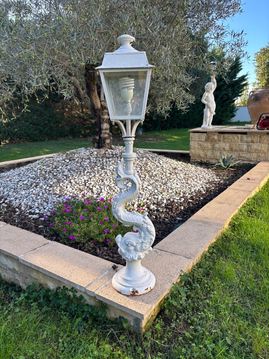 Lampadaire De Jardin En Fonte -photo-4