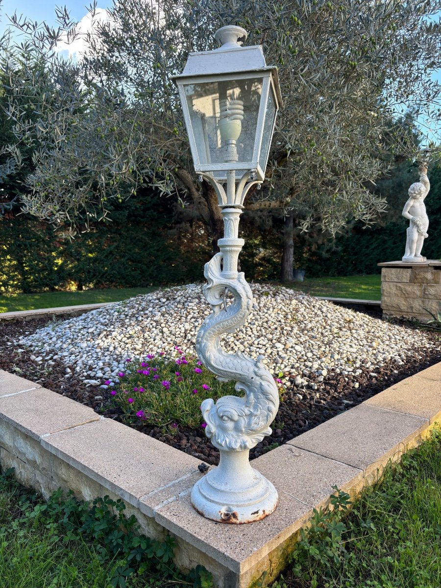 Lampadaire De Jardin En Fonte 