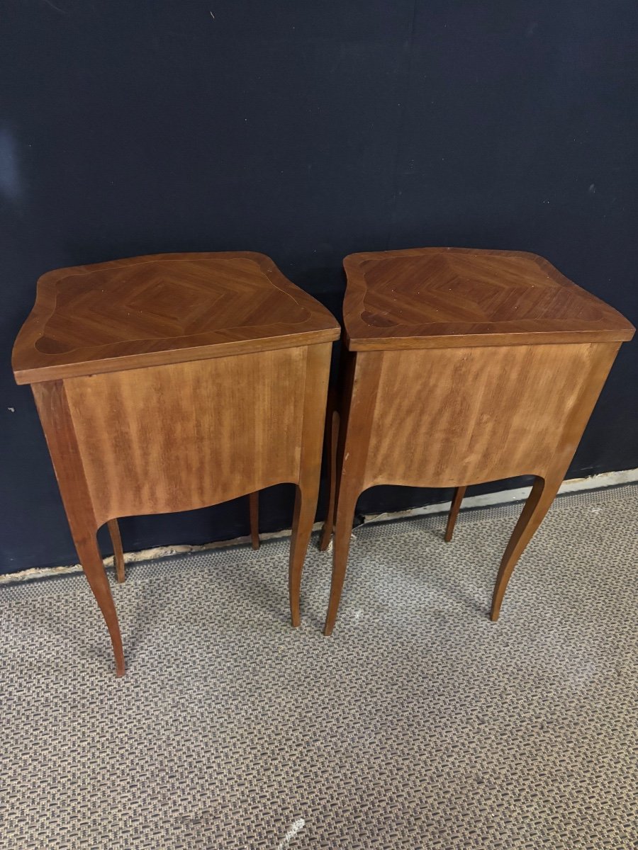 Pair Of Louis XV Style Bedside Tables -photo-4