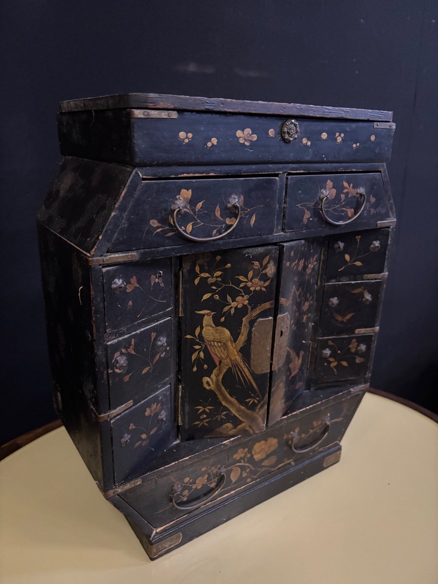 Cabinet, Japanese Jewelry Box 19th Century 