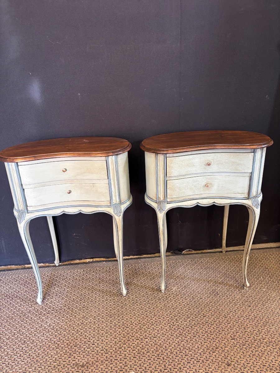 Pair Of Louis XV Style Bedside Tables 