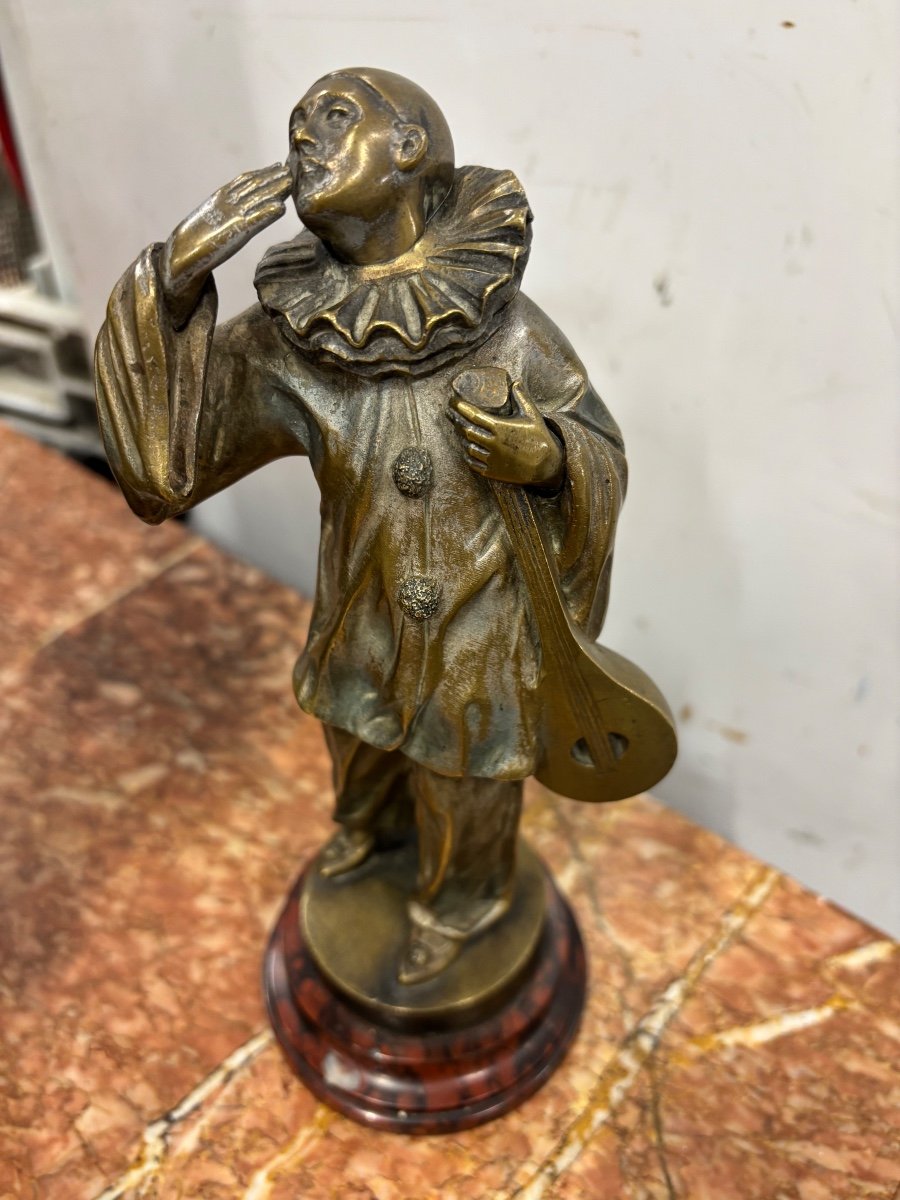 Pierrot Bronze Sculpture -photo-2