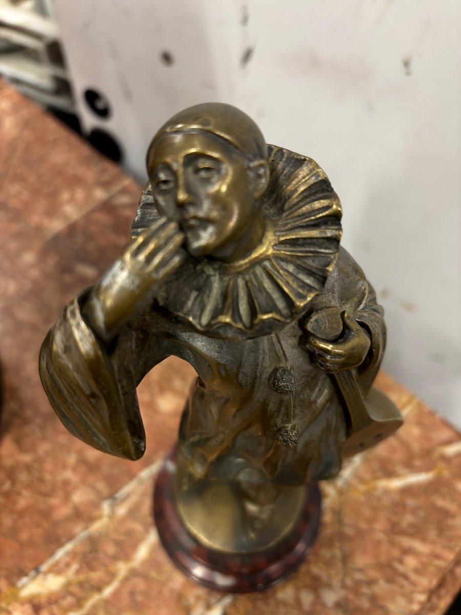 Pierrot Bronze Sculpture -photo-2