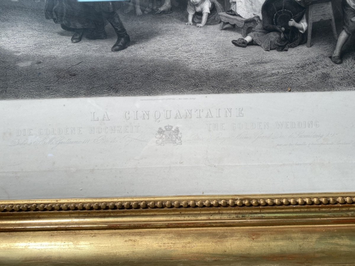 Large Louis Philippe Period Engraving-photo-4