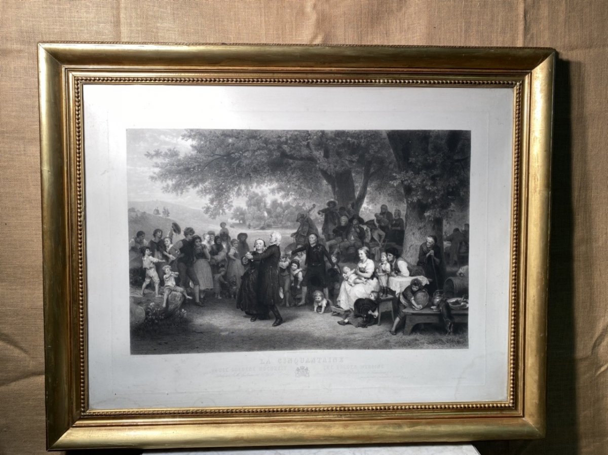 Large Louis Philippe Period Engraving