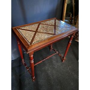 Mother Of Pearl Mosaic Table