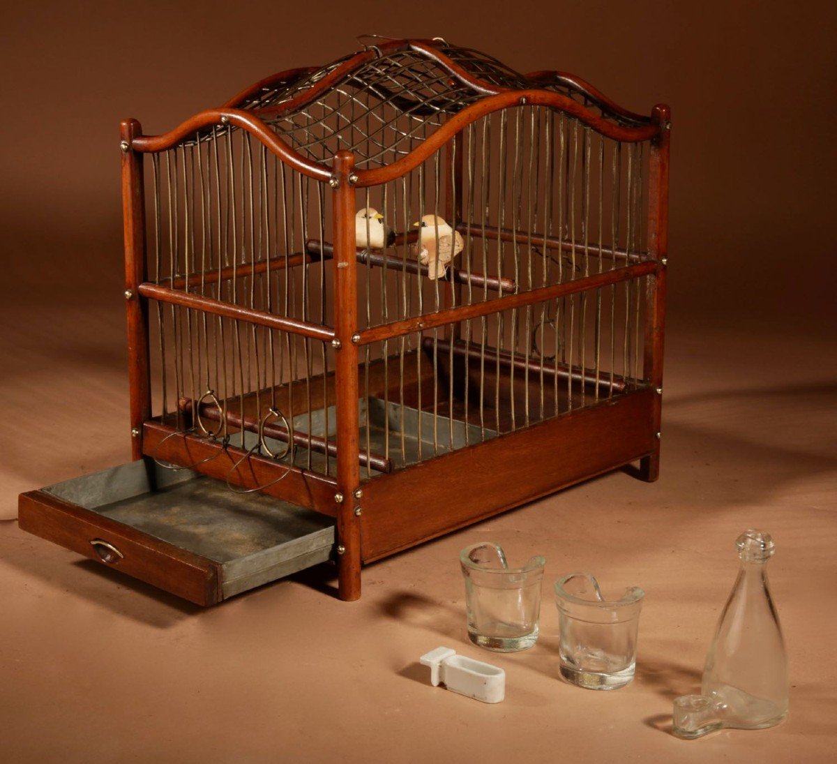 Proantic: Brass Bird Cage - 19th Century