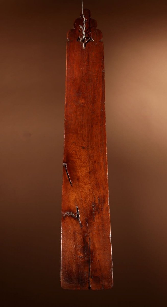 Une Rare Planche à Calander Hollandaise Frisonne En Noyer Sculpté Très Fin, 17/18ème Siècle.-photo-4