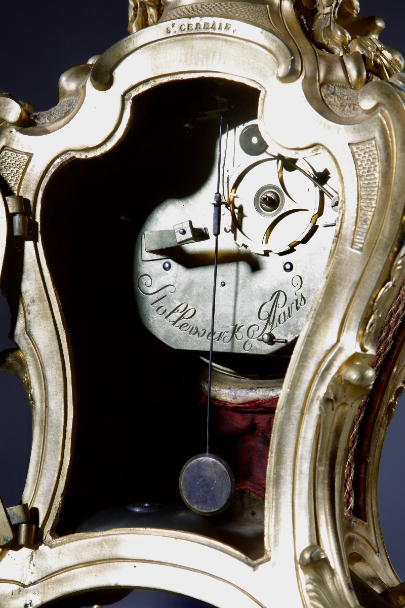 St. Germain Very Elegant And Important French Louis Quinze Clock, Circa 1750-photo-3