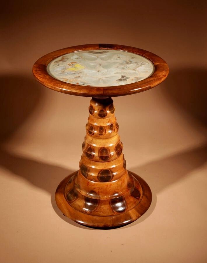  A Brazilian Butterfly Table, Circa 1900-20