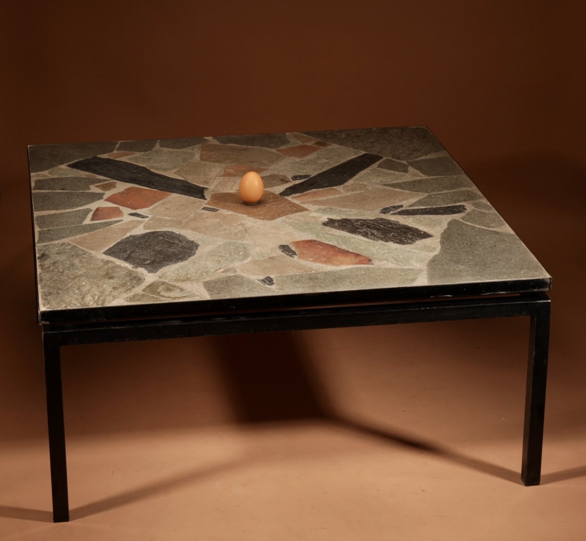 A Brutalist Period Dutch Coffee Table In The Style Of Paul Kingma-photo-2