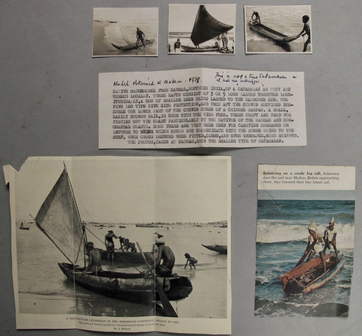 A Very Interesting International Collection Of Eight Boat / Raft Models. Circa: 192-photo-4