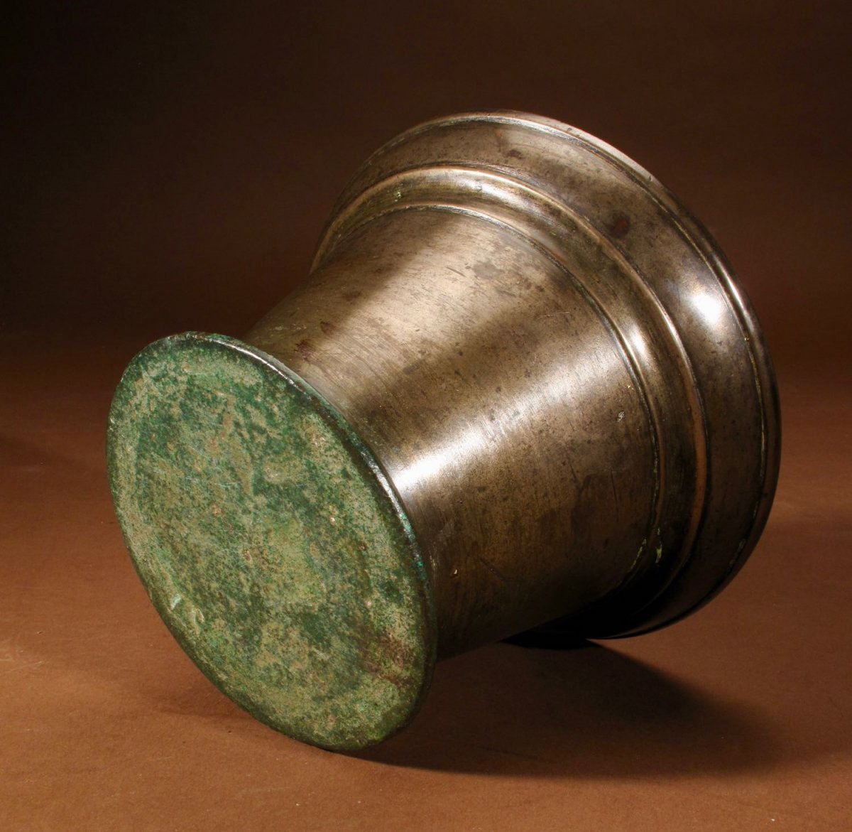 A Nice Plain Bronze Mortar, Continental 17th/18th Century-photo-4