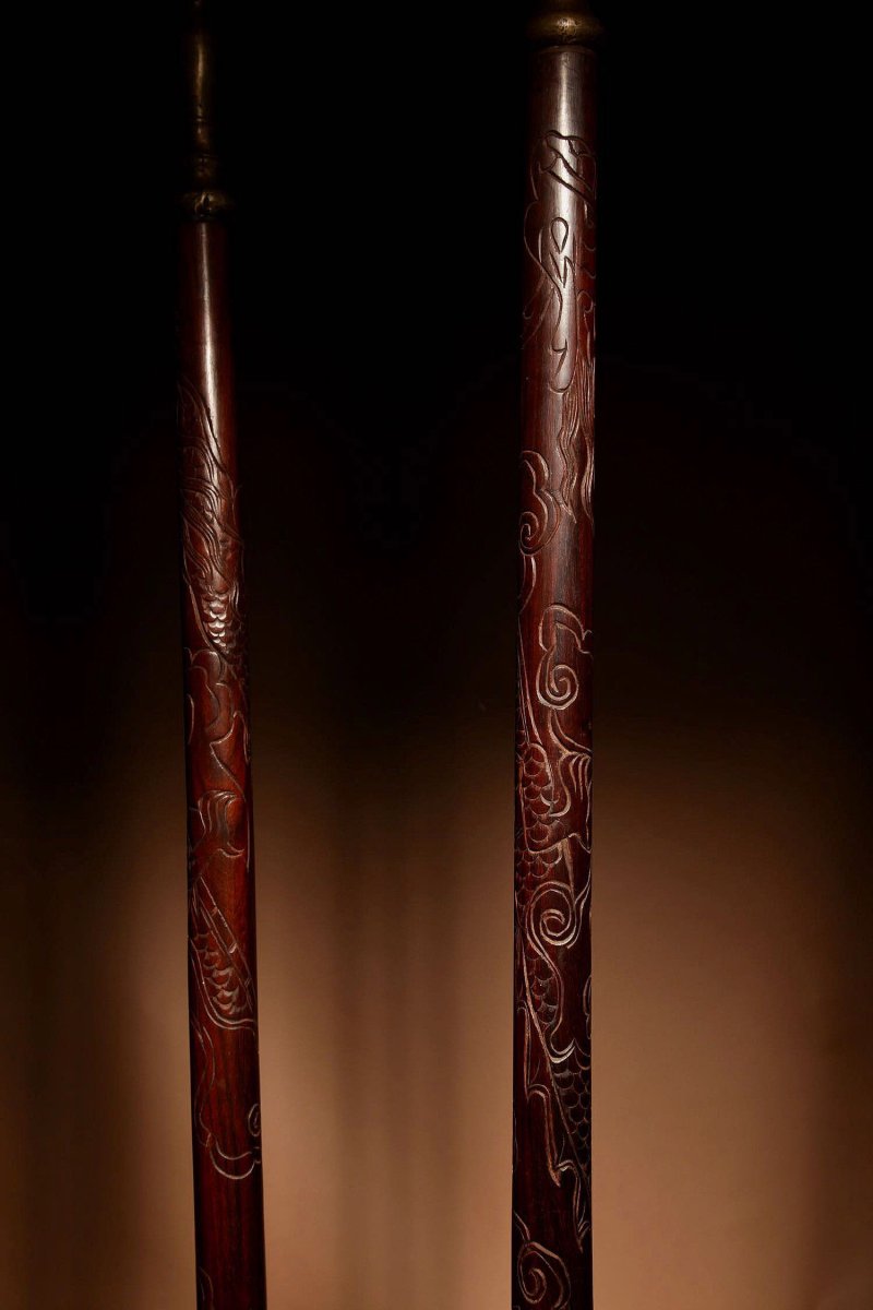 A Magnificent Chinese Ceremonial Poles/halberds Stand, China Circa 1850.-photo-8