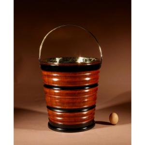  A Very Decorative Original Peat Tea Bucket, Jardinière Tea Stove.